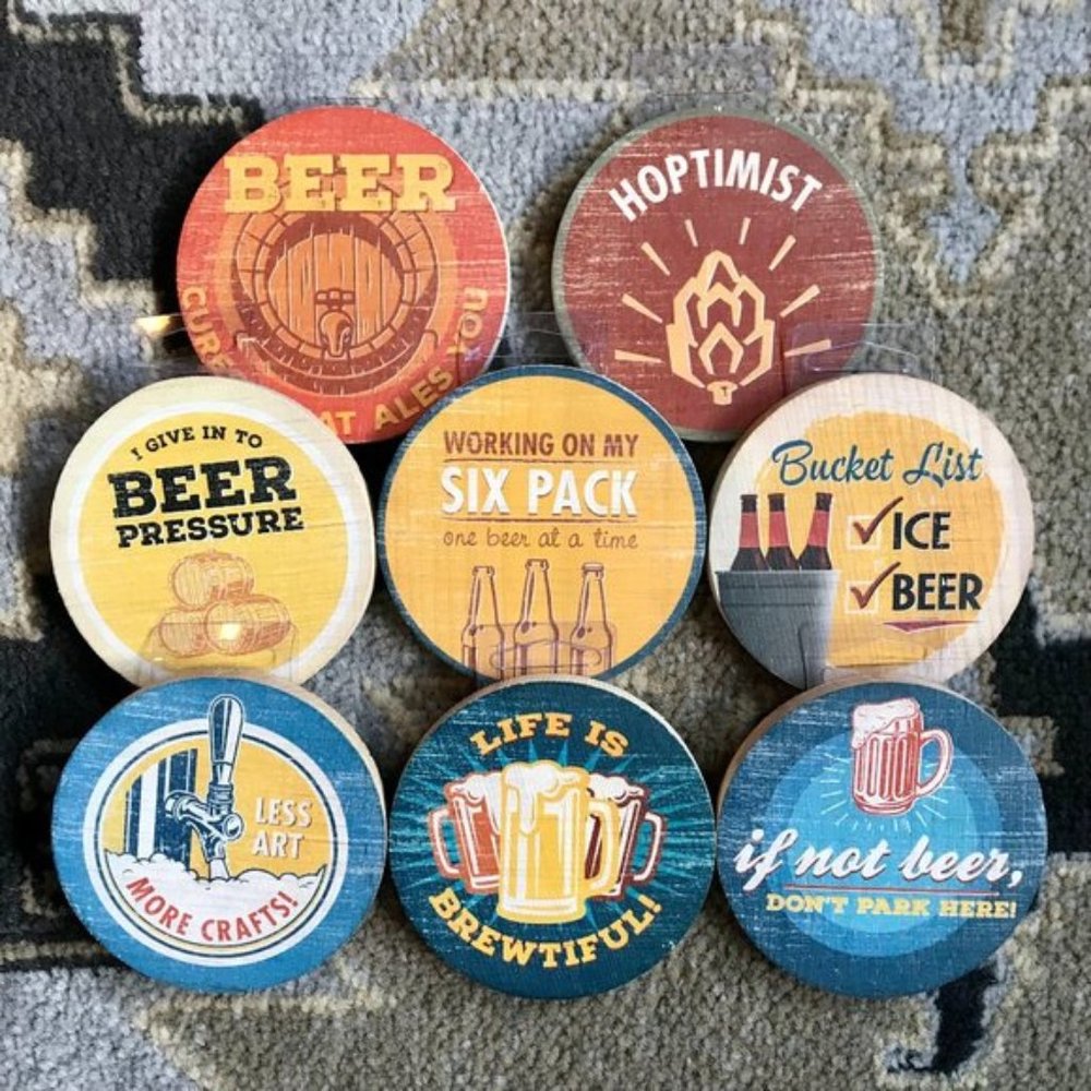 Pop-A-Top Beer Coasters
